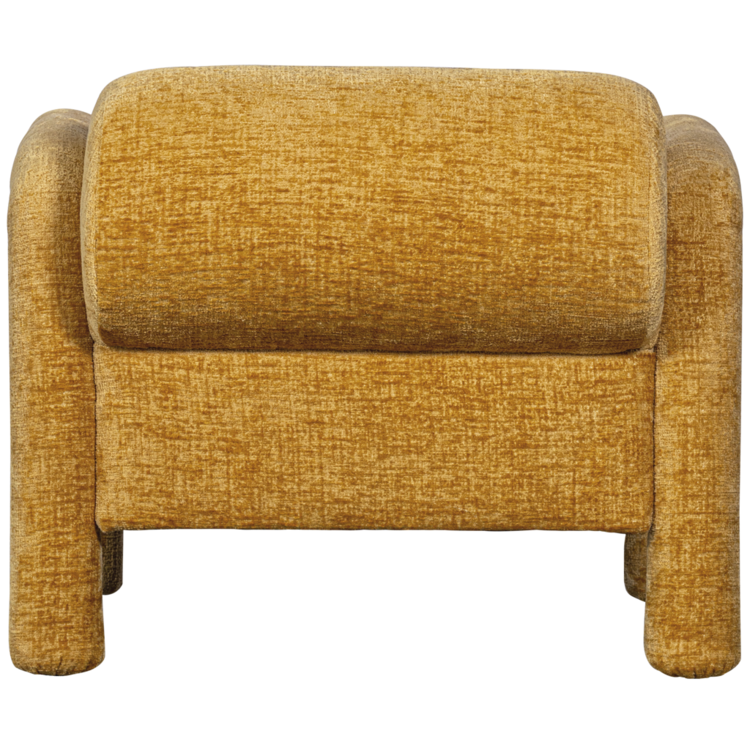 WOOOD. Woood | Lenny fauteuil in grove textuur goud/geel