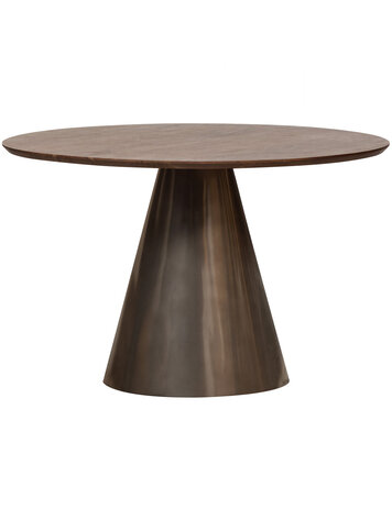 WOOOD. Woood | Eettafel Maggie metaal/mango hout zwart