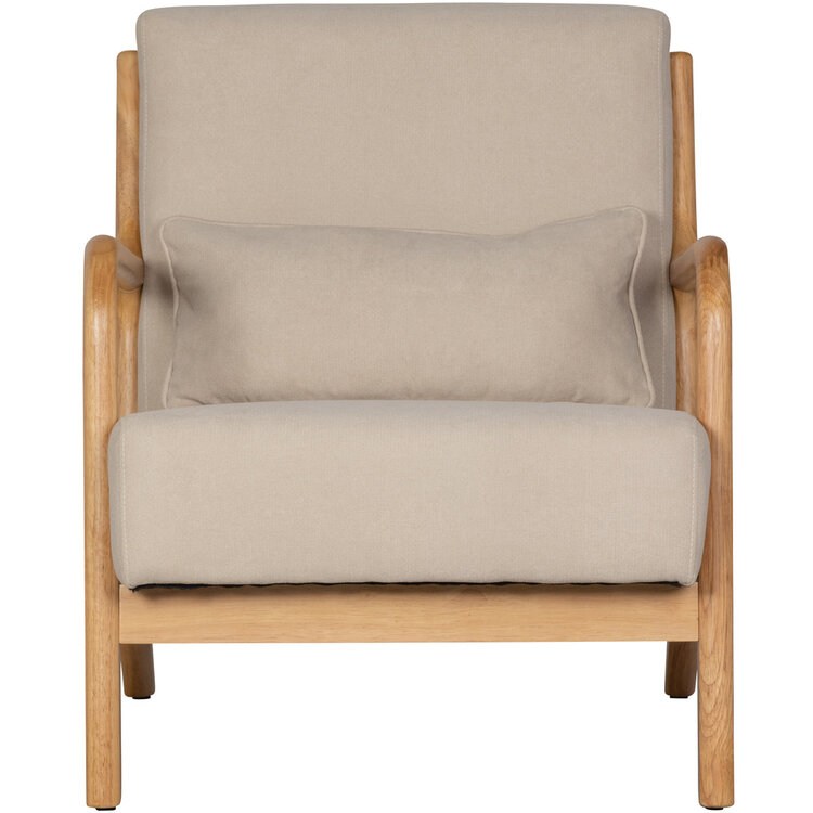 WOOOD. Woood | Fauteuil Mark geweven stof naturel