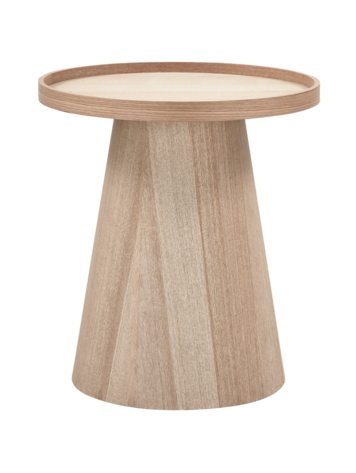 WOOOD. Woood | Maud bijzettafel conisch hout naturel 50xØ45 cm