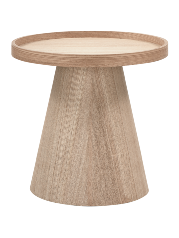 WOOOD. Woood | Maud bijzettafel conisch hout naturel 38xØ39 cm