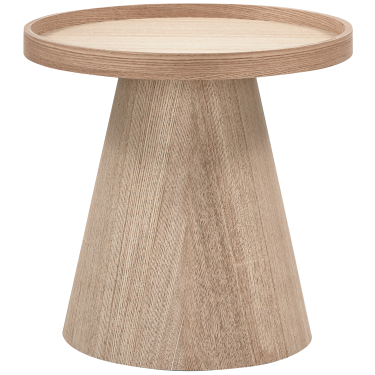 WOOOD. Woood | Maud bijzettafel conisch hout naturel 38xØ39 cm