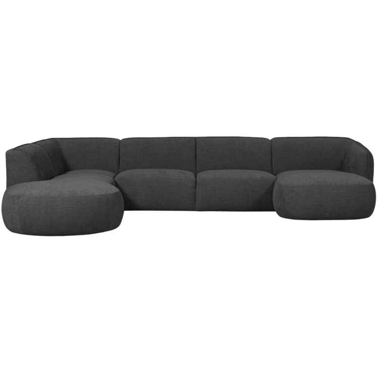 WOOOD. Woood | Polly bank u-vorm links grijs