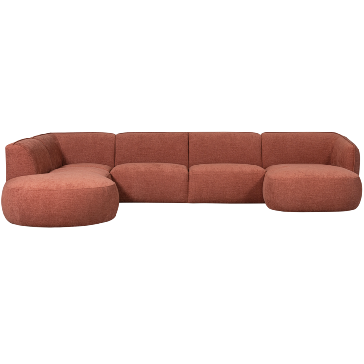 WOOOD. Woood | Polly bank u-vorm links roze