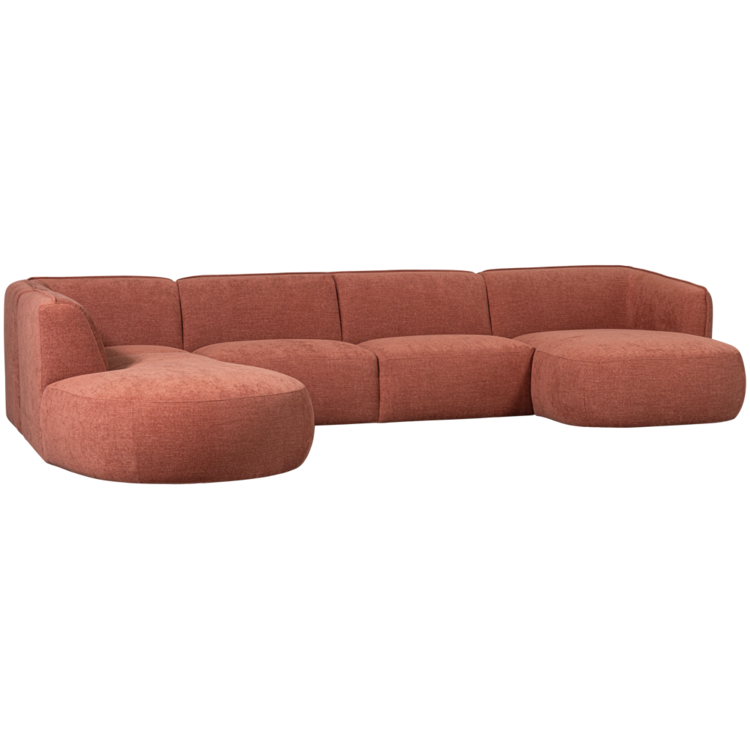 WOOOD. Woood | Polly bank u-vorm links roze