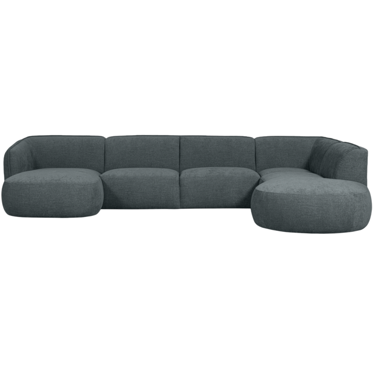 WOOOD. Woood | Polly bank u-vorm rechts blauw/groen