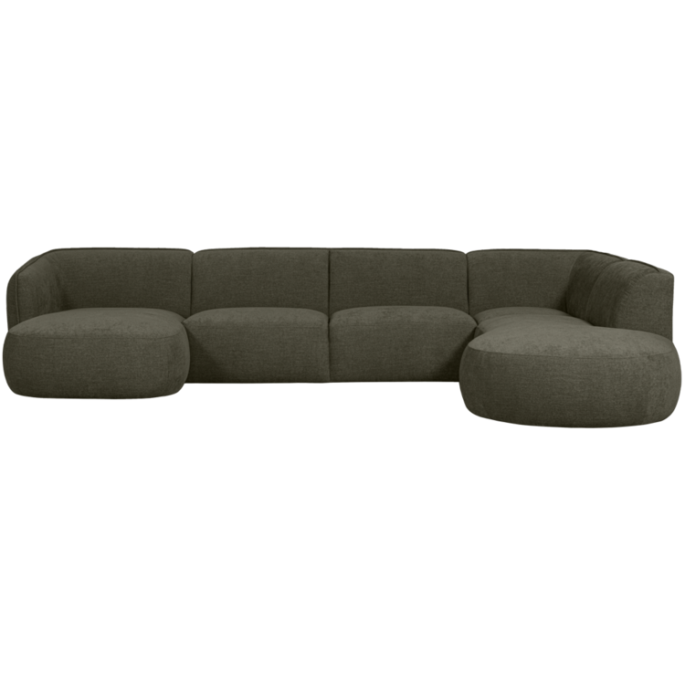 WOOOD. Woood | Polly bank u-vorm rechts warm groen