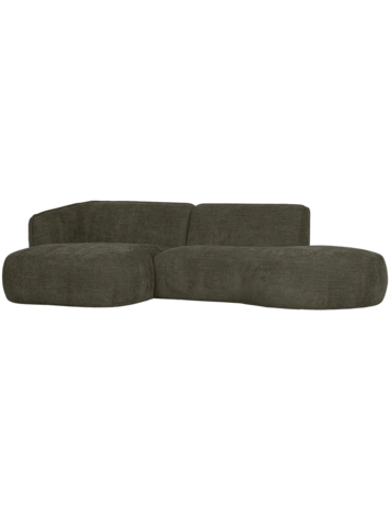 WOOOD. Woood | Polly chaise longue links warm groen