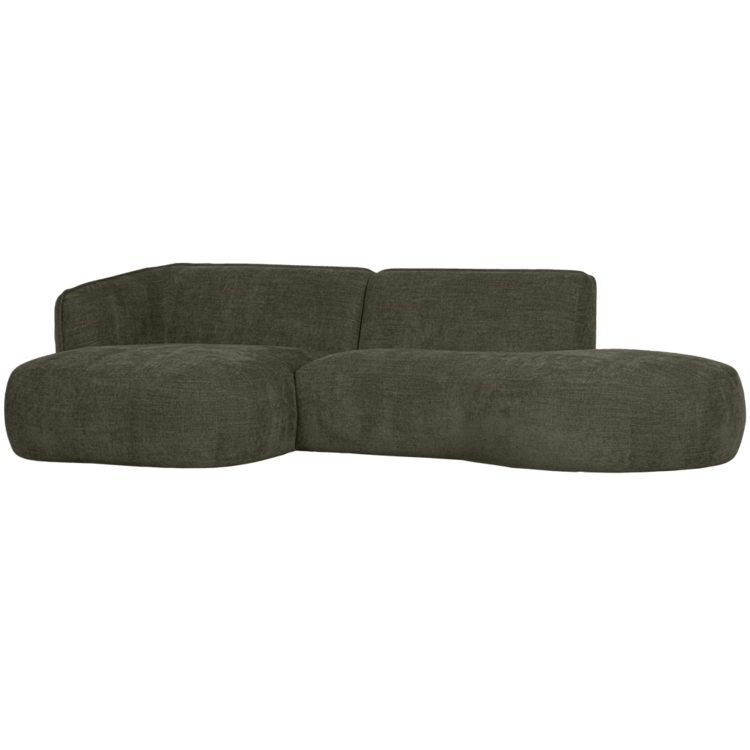 WOOOD. Woood | Polly chaise longue links warm groen
