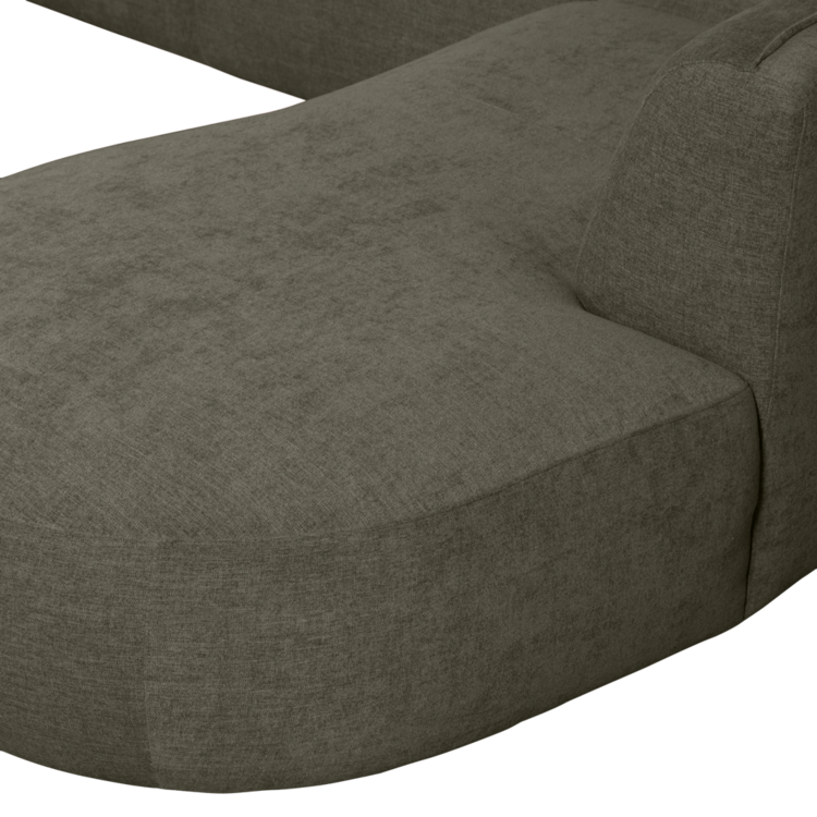 WOOOD. Woood | Polly bank u-vorm rechts warm groen