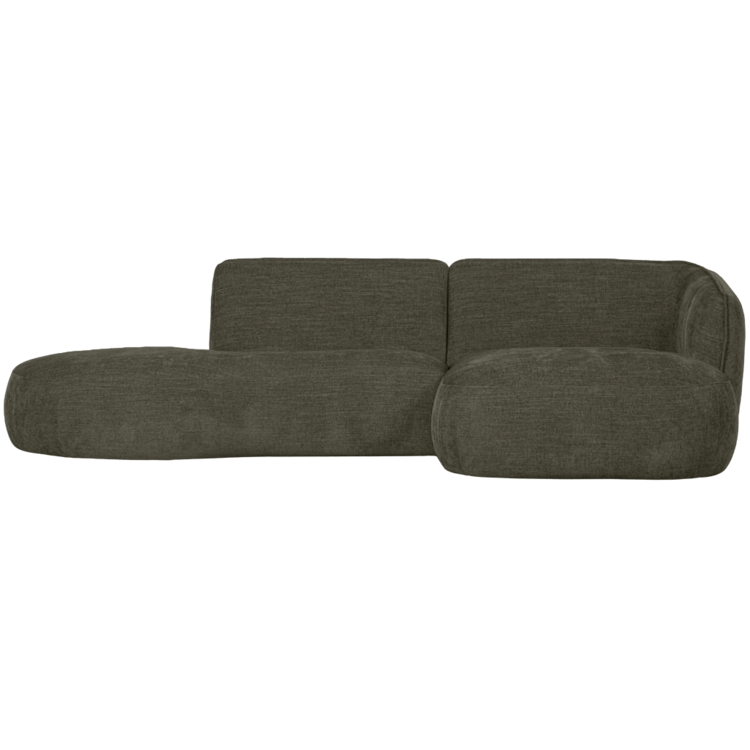 WOOOD. Woood | Polly chaise longue rechts warm groen