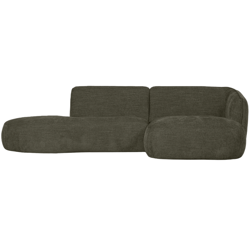 WOOOD1 Woood | Polly chaise longue rechts warm groen