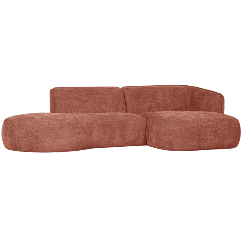 WOOOD1 Woood | Polly chaise longue rechts roze