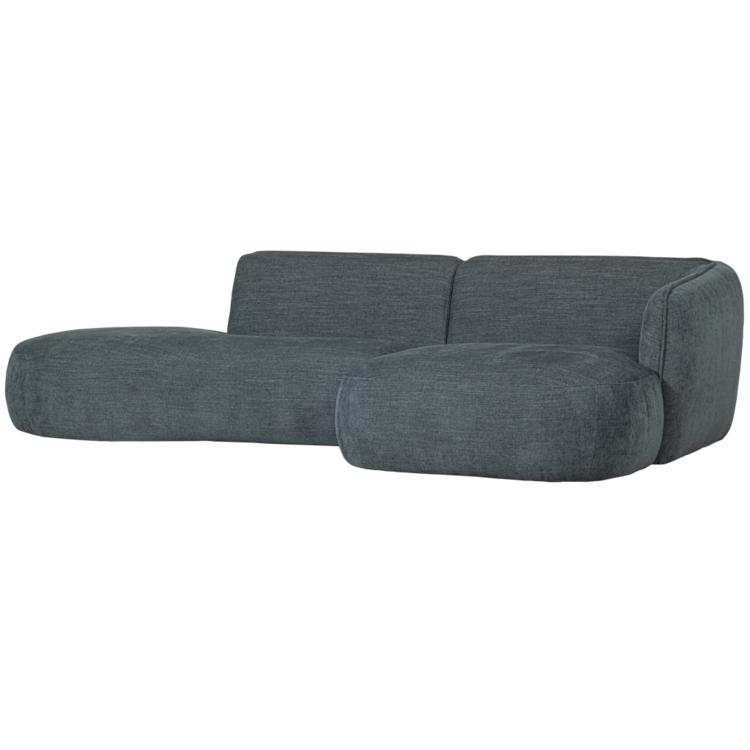 WOOOD. Woood | Polly chaise longue rechts blauw/groen
