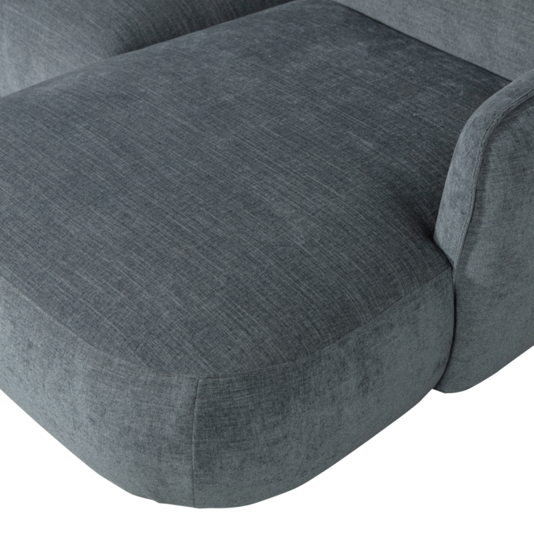 WOOOD. Woood | Polly chaise longue rechts blauw/groen