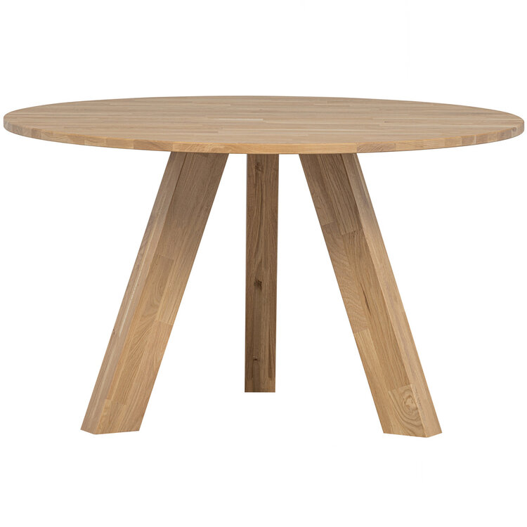 WOOOD. Woood | Eettafel Rhonda eiken naturel Ø129cm