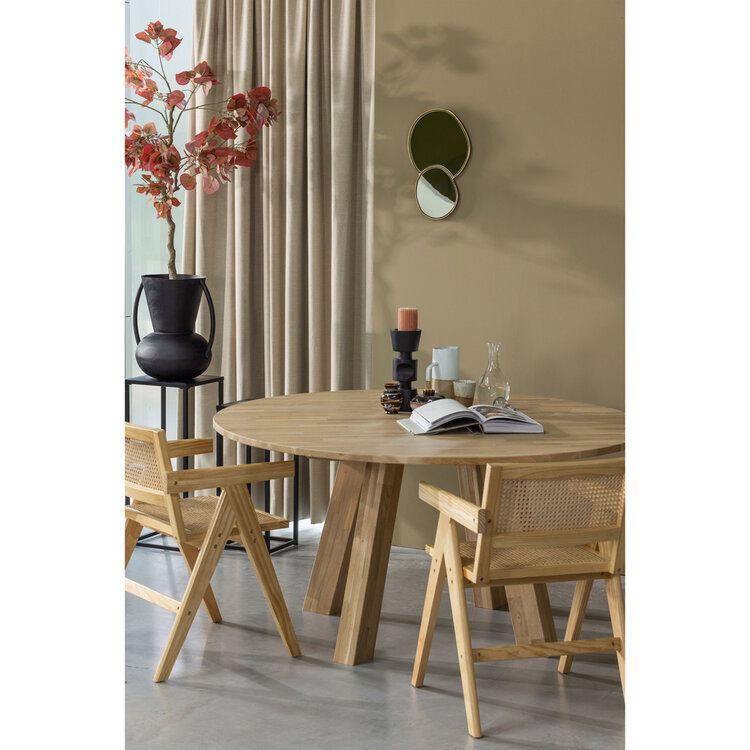 WOOOD. Woood | Eettafel Rhonda XL eiken naturel Ø150cm