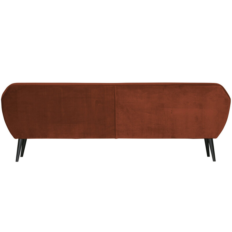 WOOOD Woood | Rocco xl sofa 230 cm fluweel roest