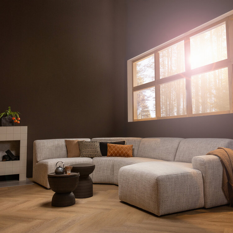 WOOOD. Woood | Bijzettafel Samson fiber clay coffee 44xØ37cm