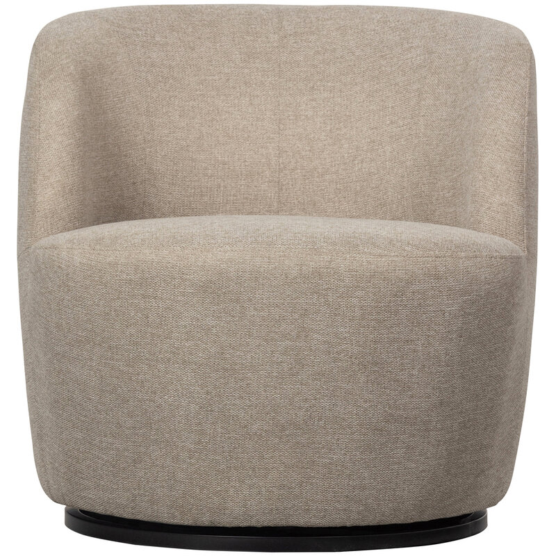 WOOOD1 Woood | Serra draaifauteuil geweven stof zand