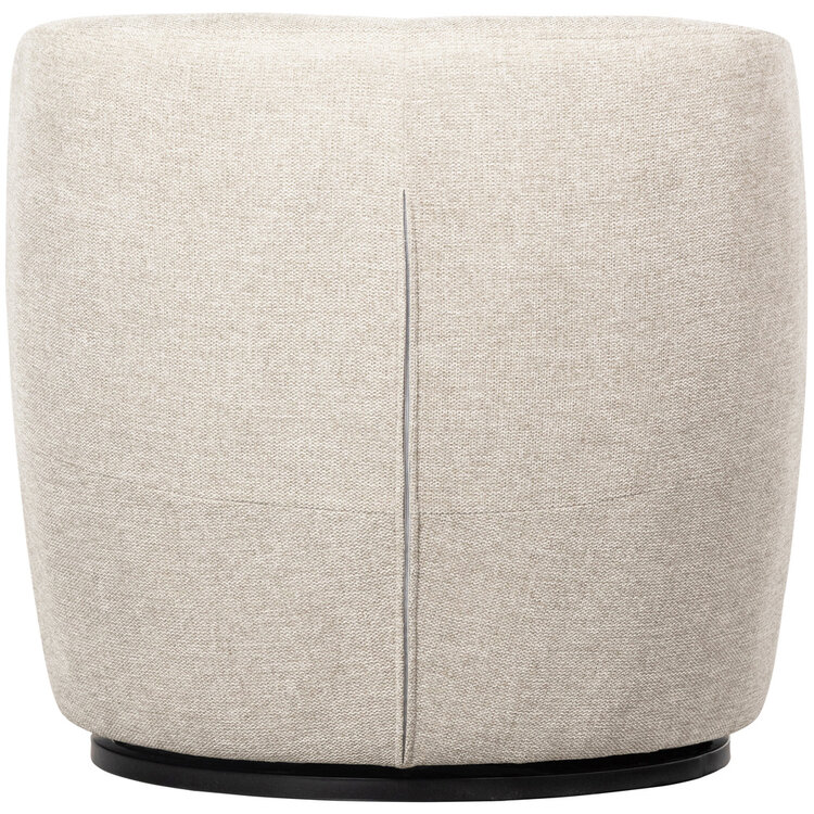 WOOOD. Woood | Serra draaifauteuil geweven stof off white