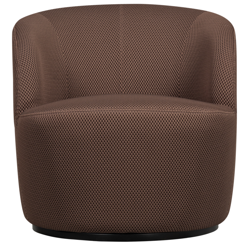 WOOOD1 Woood | Serra draaifauteuil mesh stof espresso