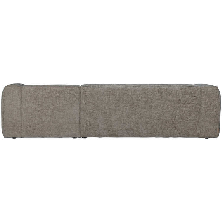 WOOOD. Woood | Bean hoekbank rechts grove melange stof travertin