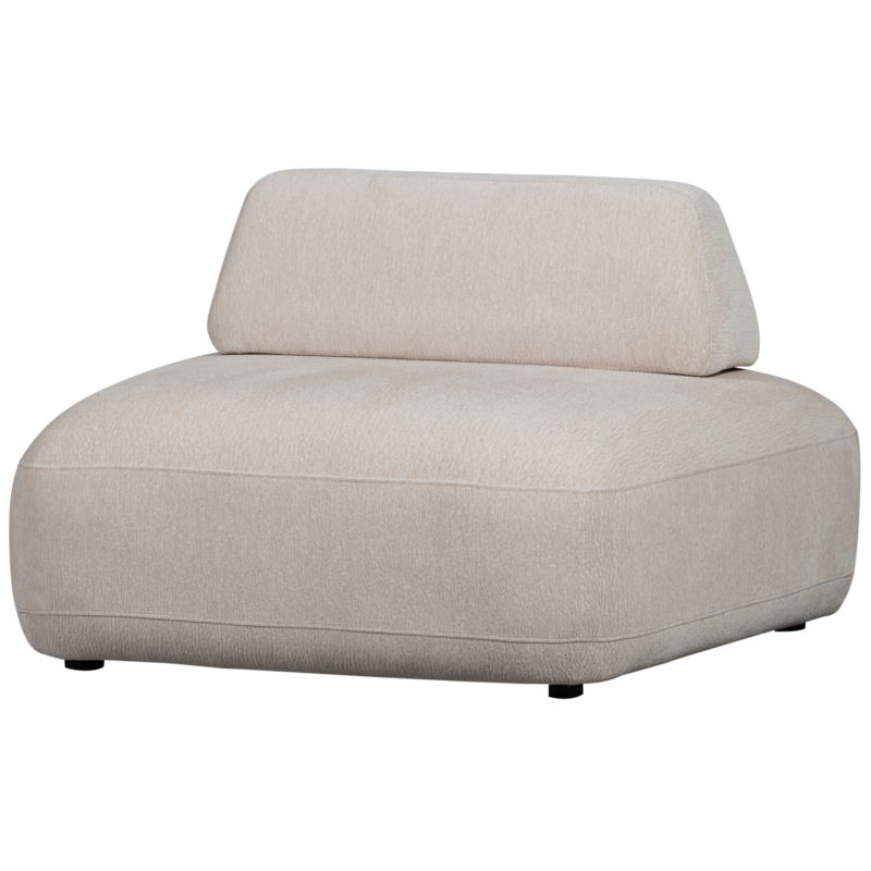 WOOOD1 Woood | Sterck fauteuil met verplaatsbare rugleuning zand