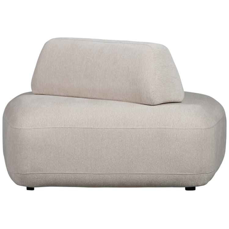 WOOOD. Woood | Sterck fauteuil met verplaatsbare rugleuning zand