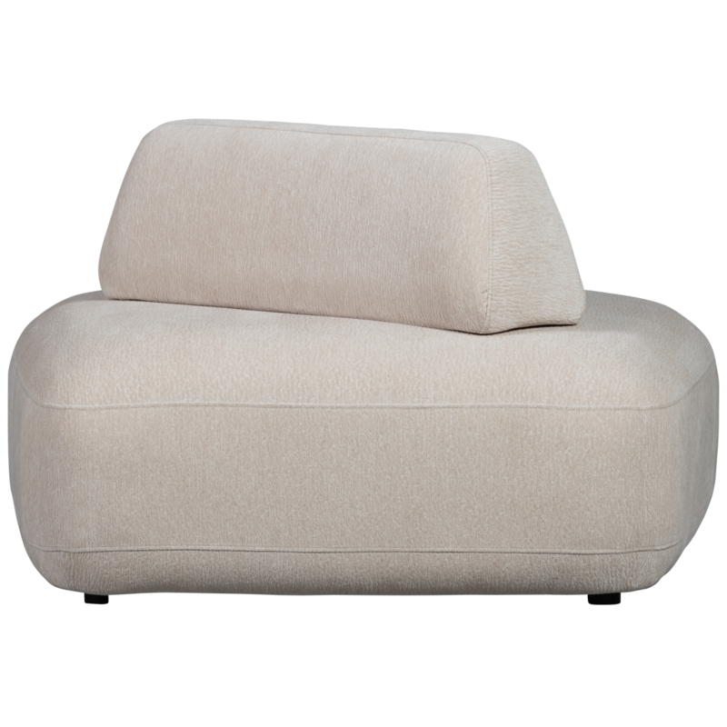 WOOOD1 Woood | Sterck fauteuil met verplaatsbare rugleuning zand