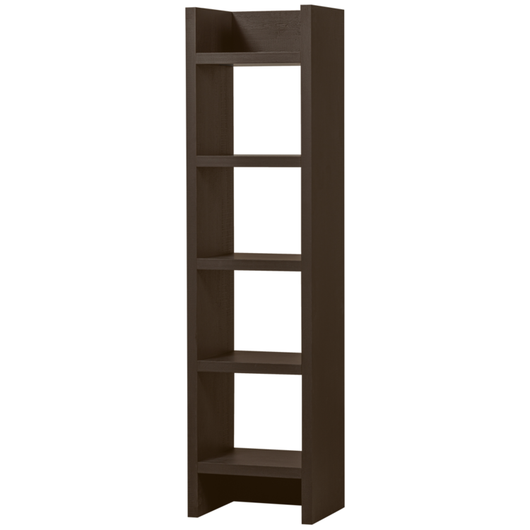 WOOOD. Woood | Timo open kast mdf donkerbruin 195x50x40 cm