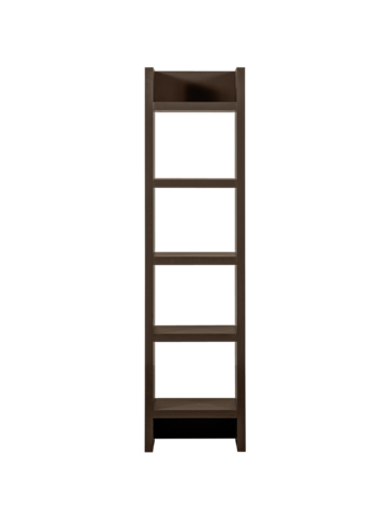 WOOOD. Woood | Timo open kast mdf donkerbruin 195x50x40 cm