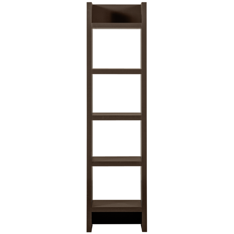 WOOOD. Woood | Timo open kast mdf donkerbruin 195x50x40 cm