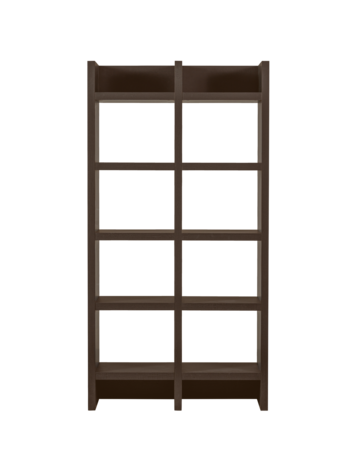 WOOOD. Woood | Timo open kast mdf donkerbruin 195x100x40 cm