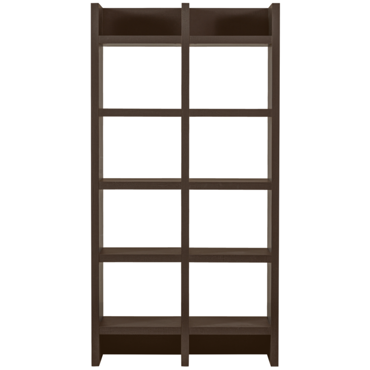 WOOOD. Woood | Timo open kast mdf donkerbruin 195x100x40 cm