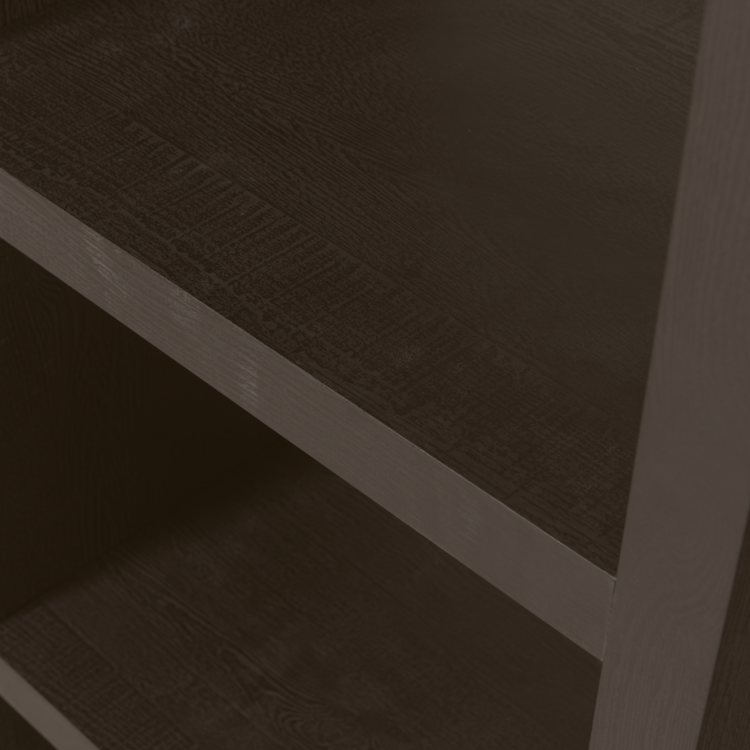 WOOOD. Woood | Timo open kast mdf donkerbruin 195x100x40 cm