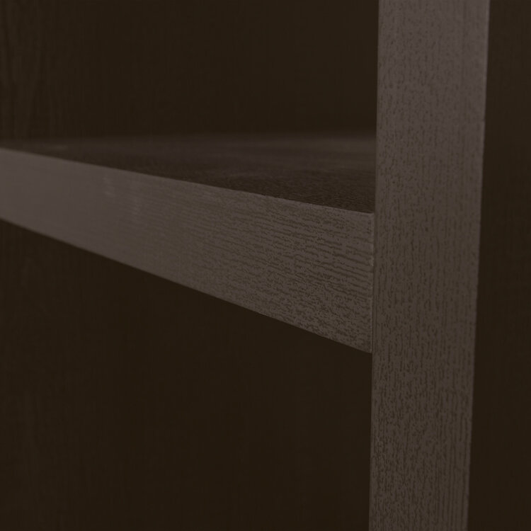 WOOOD. Woood | Timo open kast mdf donkerbruin 195x50x40 cm