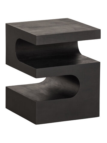 WOOOD. Woood | Toma bijzettafel mango hout zwart