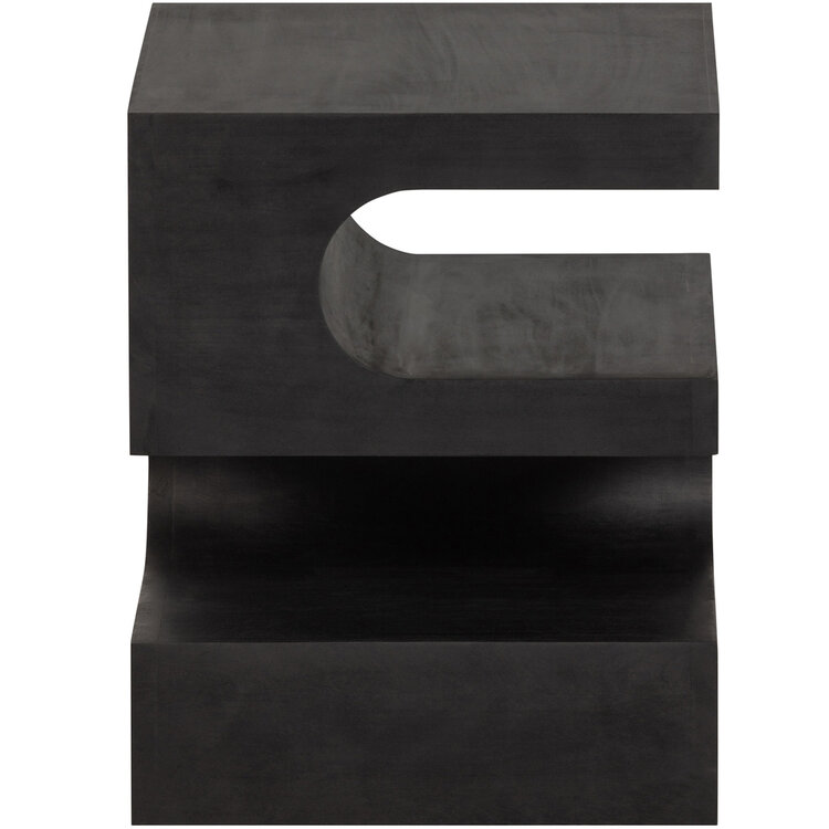 WOOOD. Woood | Toma bijzettafel mango hout zwart