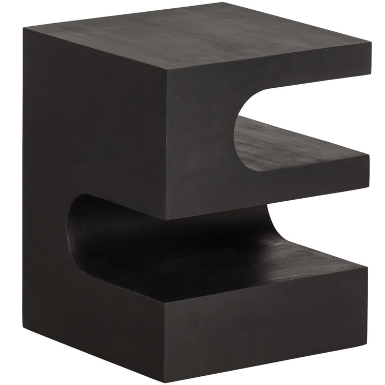 WOOOD. Woood | Toma bijzettafel mango hout zwart