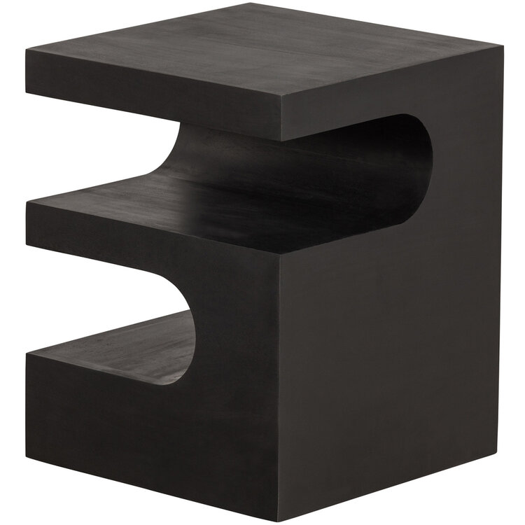 WOOOD. Woood | Toma bijzettafel mango hout zwart