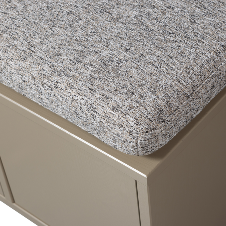 WOOOD. Woood | Turner opbergbak grenen mud met zitkussen khaki