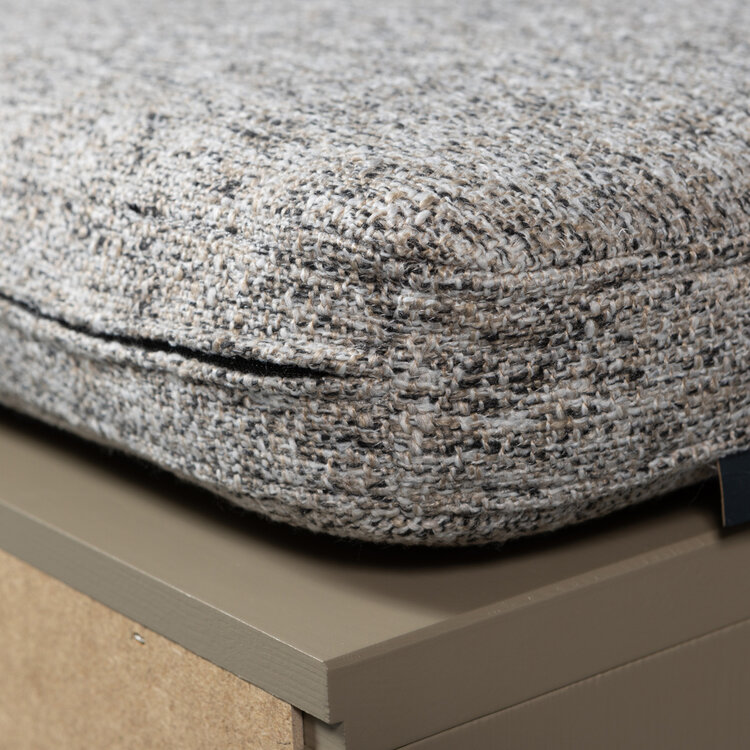 WOOOD. Woood | Turner opbergbak grenen mud met zitkussen khaki