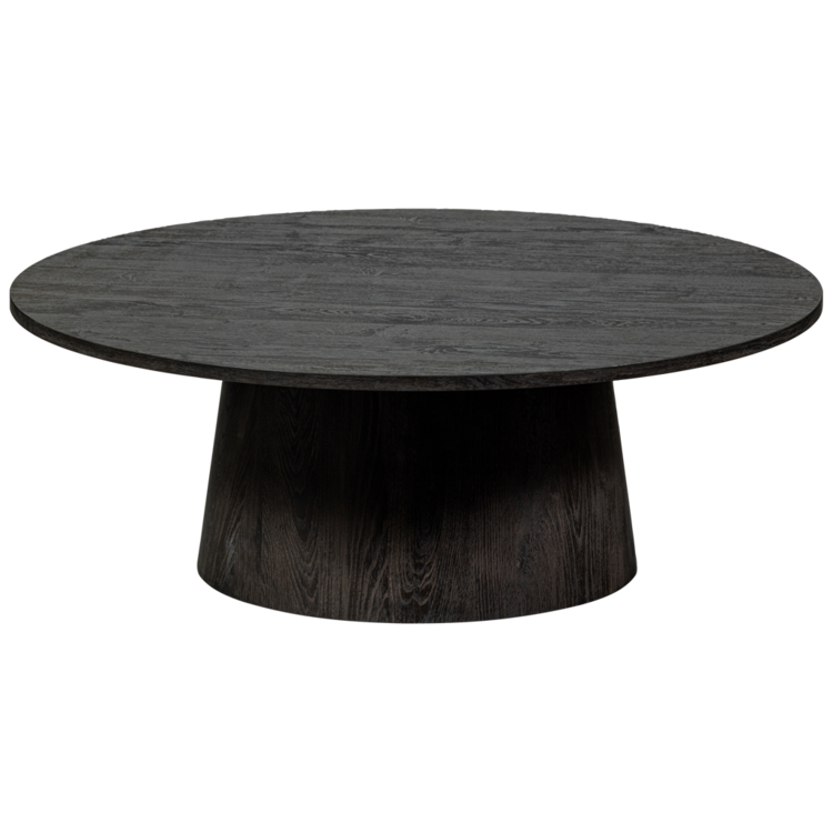 WOOOD. Woood | Maan salontafel mdf donkerbruin 35xØ100 cm