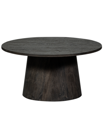 WOOOD. Woood | Maan salontafel mdf donkerbruin 45xØ60 cm