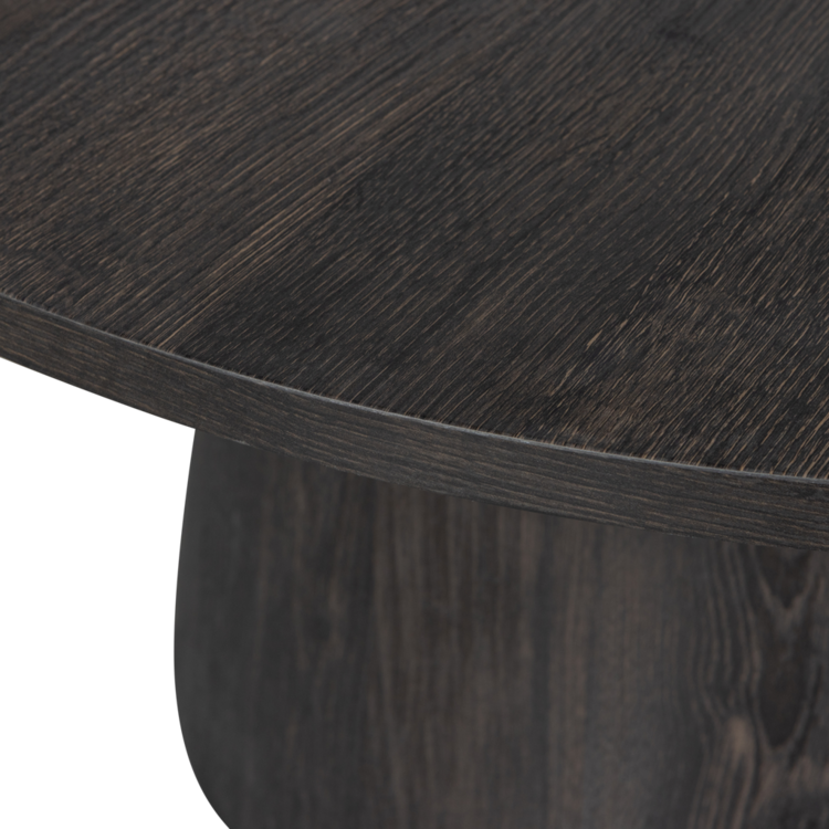 WOOOD. Woood | Maan salontafel mdf donkerbruin 45xØ60 cm