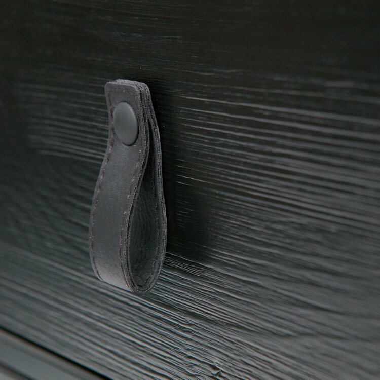 WOOOD. Woood | Zola nachtkastje met lade geborsteld diep zwart