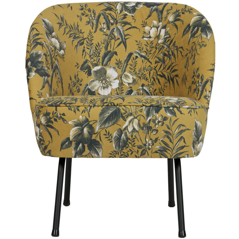 Be Pure Home BePureHome | Fauteuil Vogue fluweel poppy mosterd