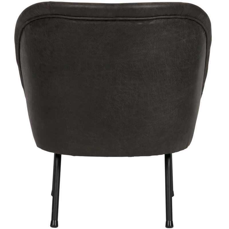 Be Pure Home BePureHome | Fauteuil Vogue leer zwart