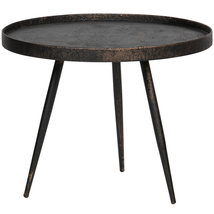 WOOOD BePureHome | Bijzettafel L Bounds antique goud 44xØ58cm